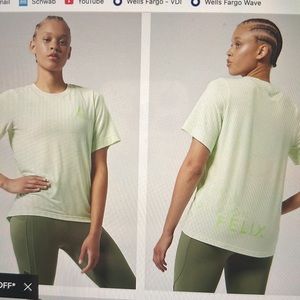 NWT Allyson Felix X Athleta gorgeous tee